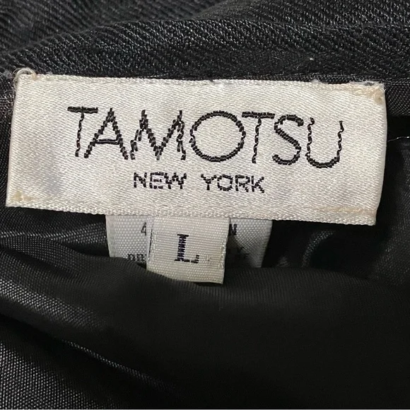 Vintage Tamotsu New York Textured Black Jacket - Picture 9 of 10